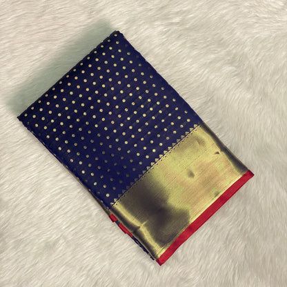 Banarasi Butti Bavinji Navy Blue