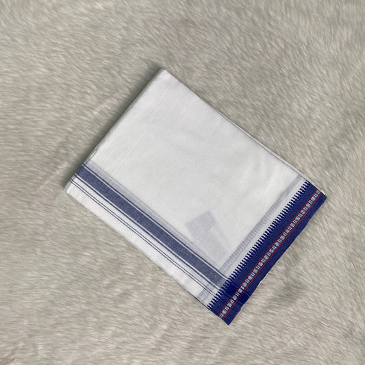 Multicolor Border Cotton Dhoti