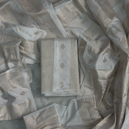 Priyanka Banarasi Silk White