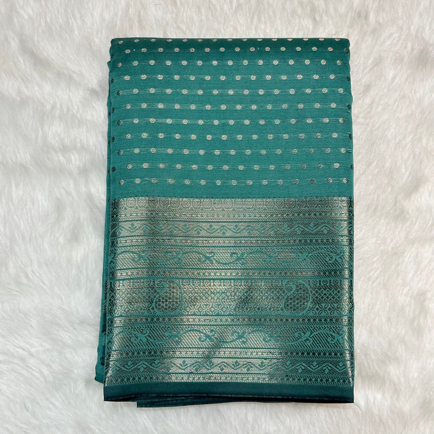 Banarasi Butti Soft Silk light Green