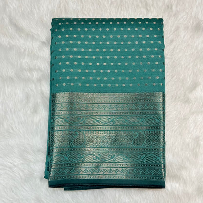Banarasi Butti Soft Silk light Green