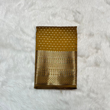 Banarasi Butti Soft Silk Mustard