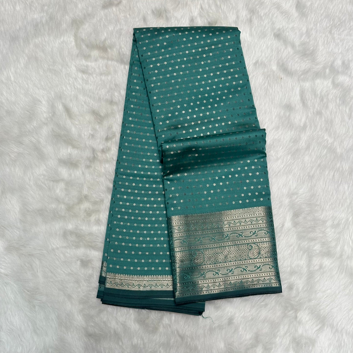 Banarasi Butti Soft Silk light Green