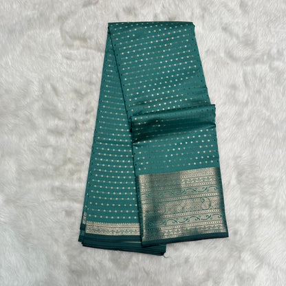 Banarasi Butti Soft Silk light Green