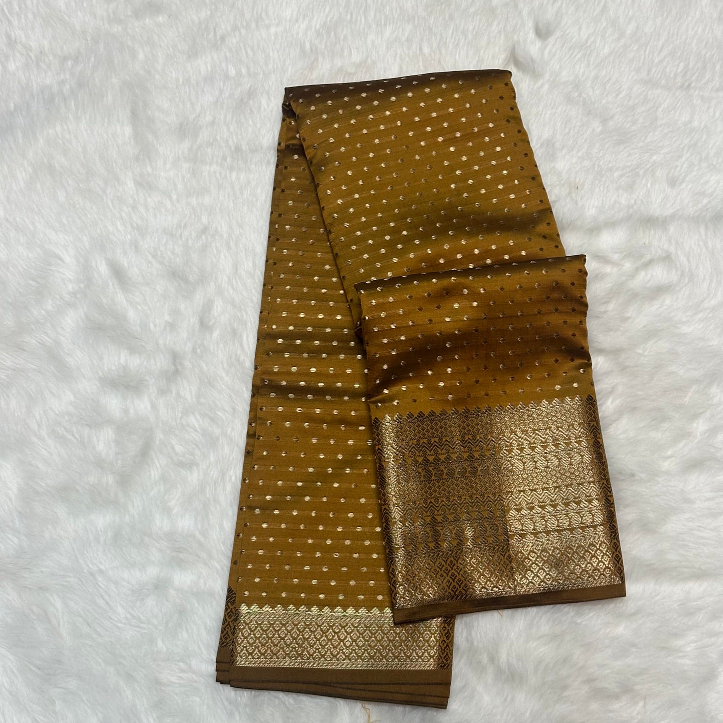 Banarasi Butti Soft Silk Mustard