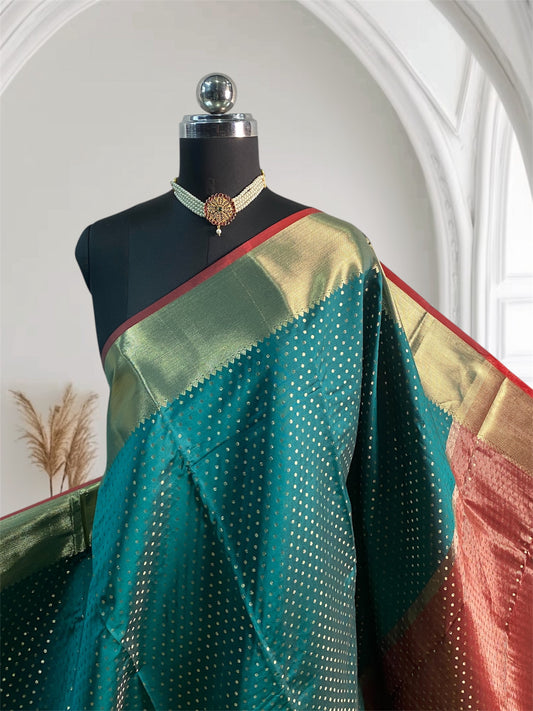 Banarasi Butti Bavinji Green