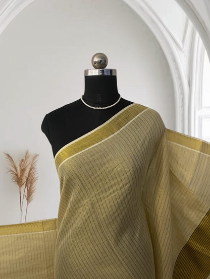 Barani Golden Glow Saree 🌼Blue