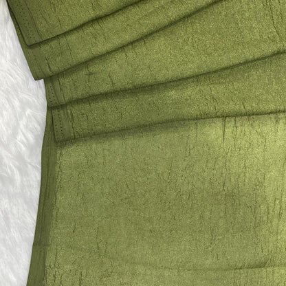 Crushed Chiffon Dress Code Saree Green