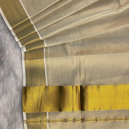 Traditional Tissue Gold Kerala Saree