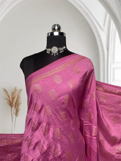 Vaigha Vichitra Jalar Fancy Saree Dress Code Dark Pink Dress Code