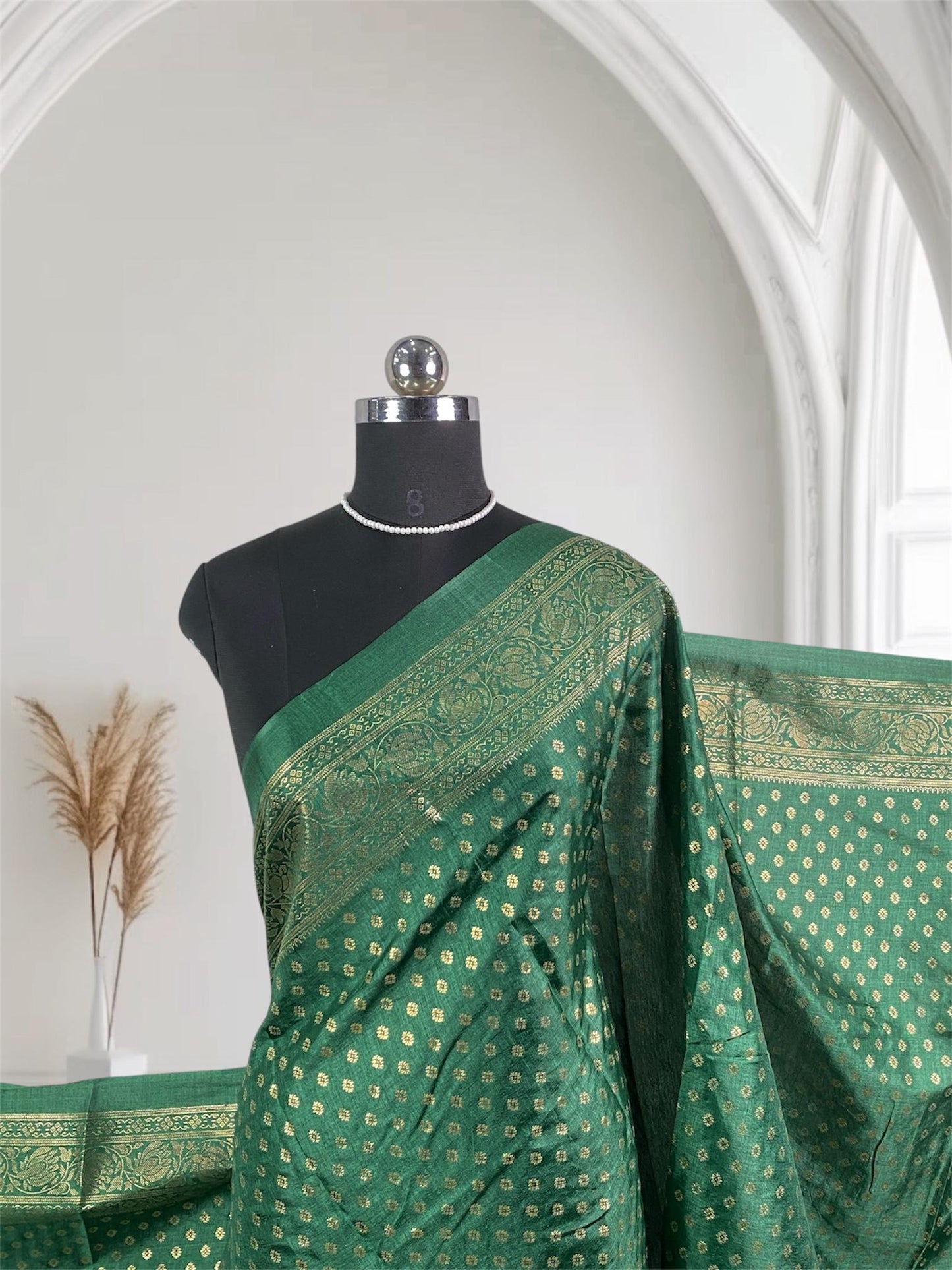 Leela Kashmiri Silk with Floral Design Dress Code