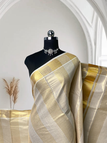 New Stripe Tissue Saree