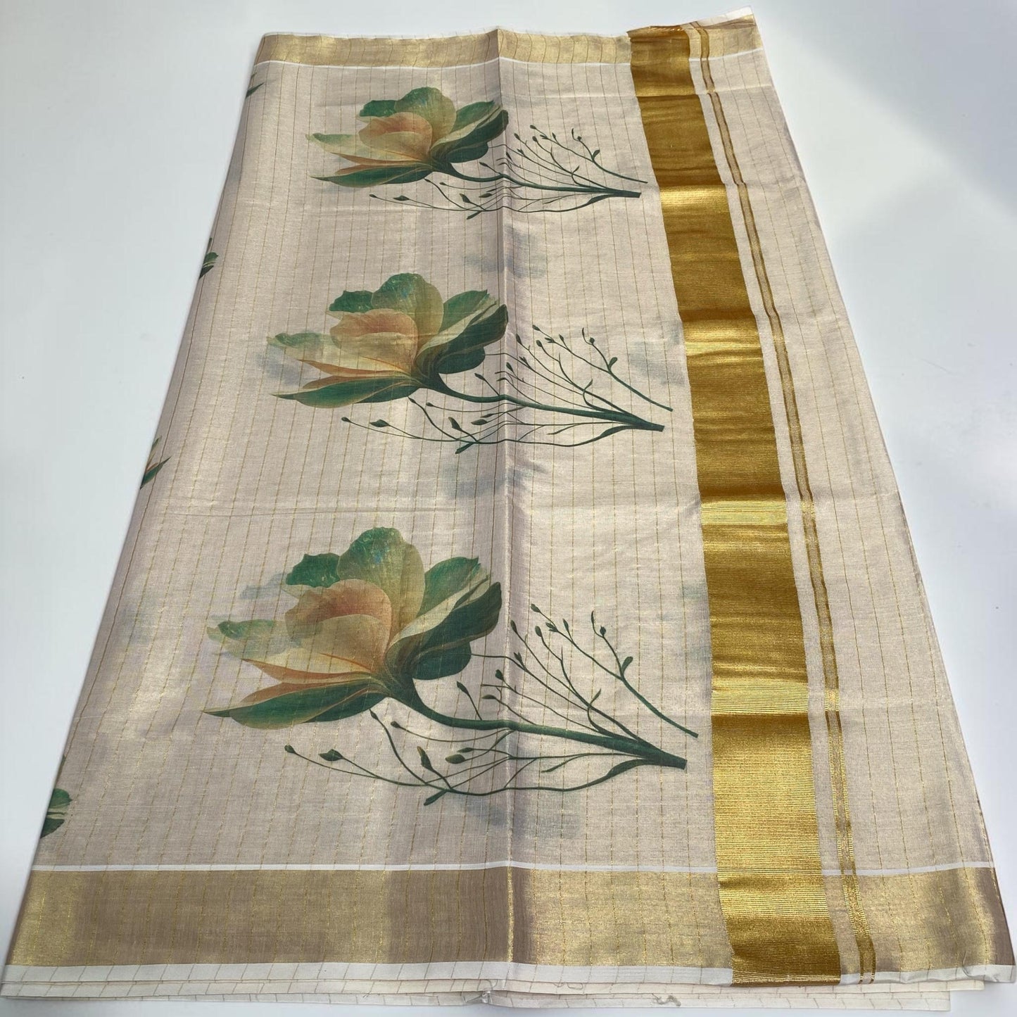 Tissue Green Rose Digital Print