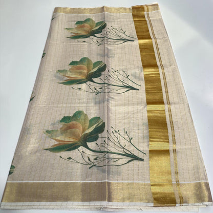 Tissue Green Rose Digital Print
