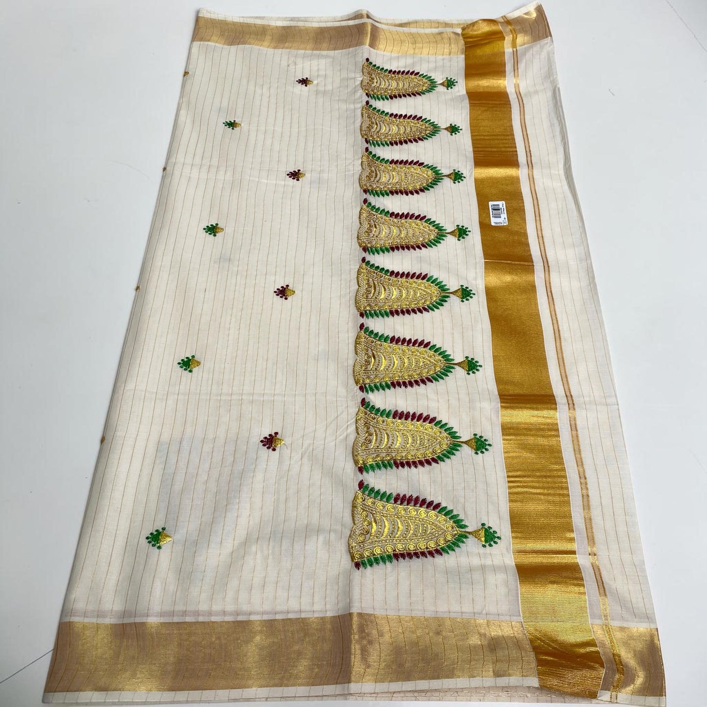 Swarna Nettipattom Kerala Cotton Saree 🐘👑