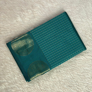 Banarasi Silk Saree with Antique Gold Butta Green