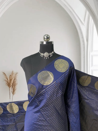 Laya Semi Soft Silk Wedding Collection Blue