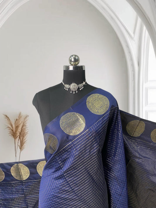 Laya Semi Soft Silk Wedding Collection Blue