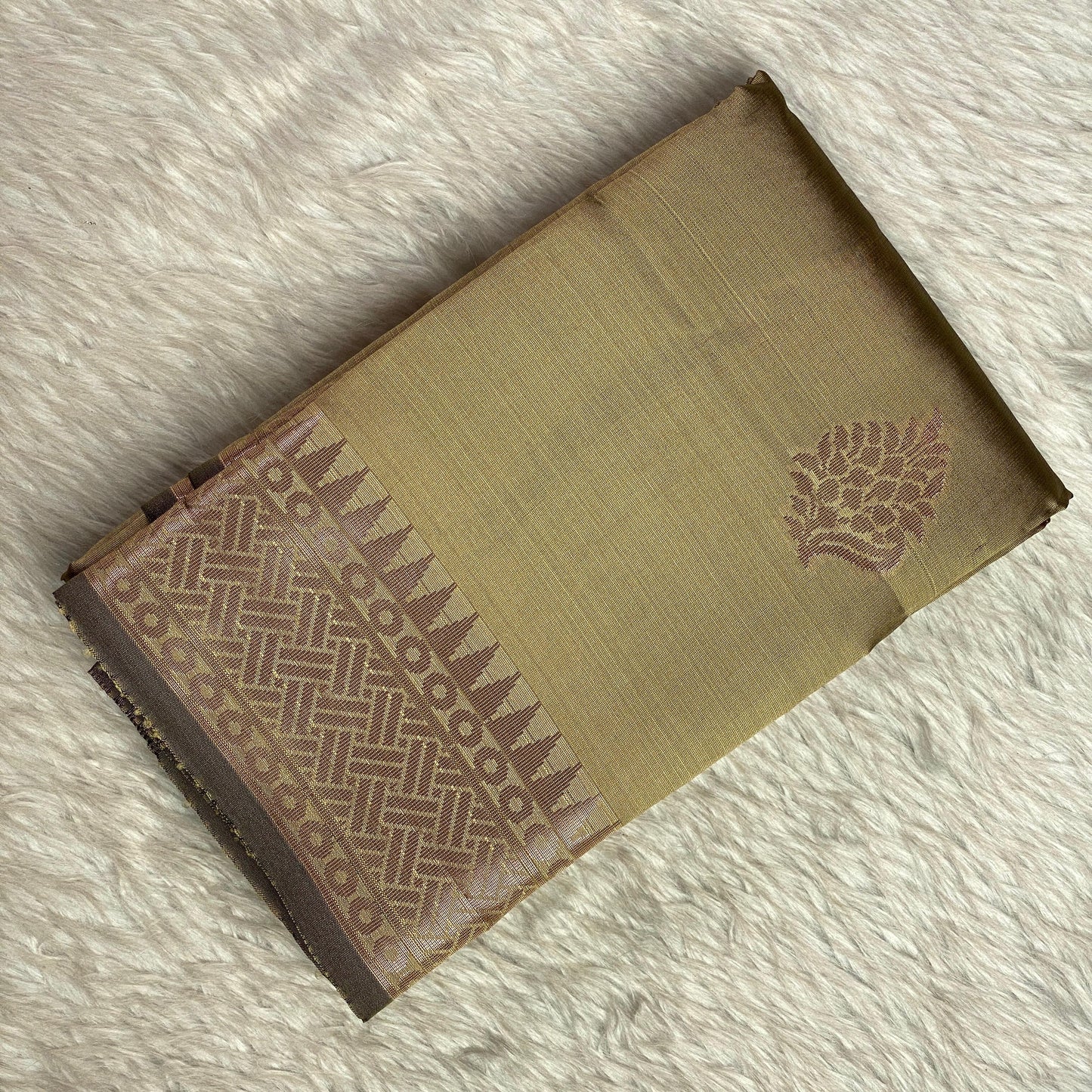 Soft Silk Saree with Floral Print Pastel Shade