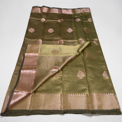 Soft Silk Saree with Floral Print Pastel Shade