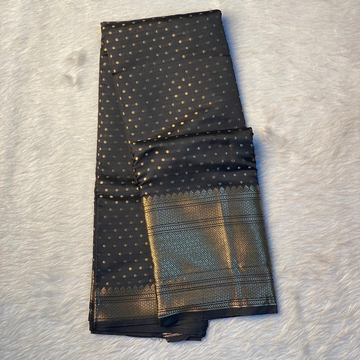 Riya Banarasi Butti Soft silk Saree Black