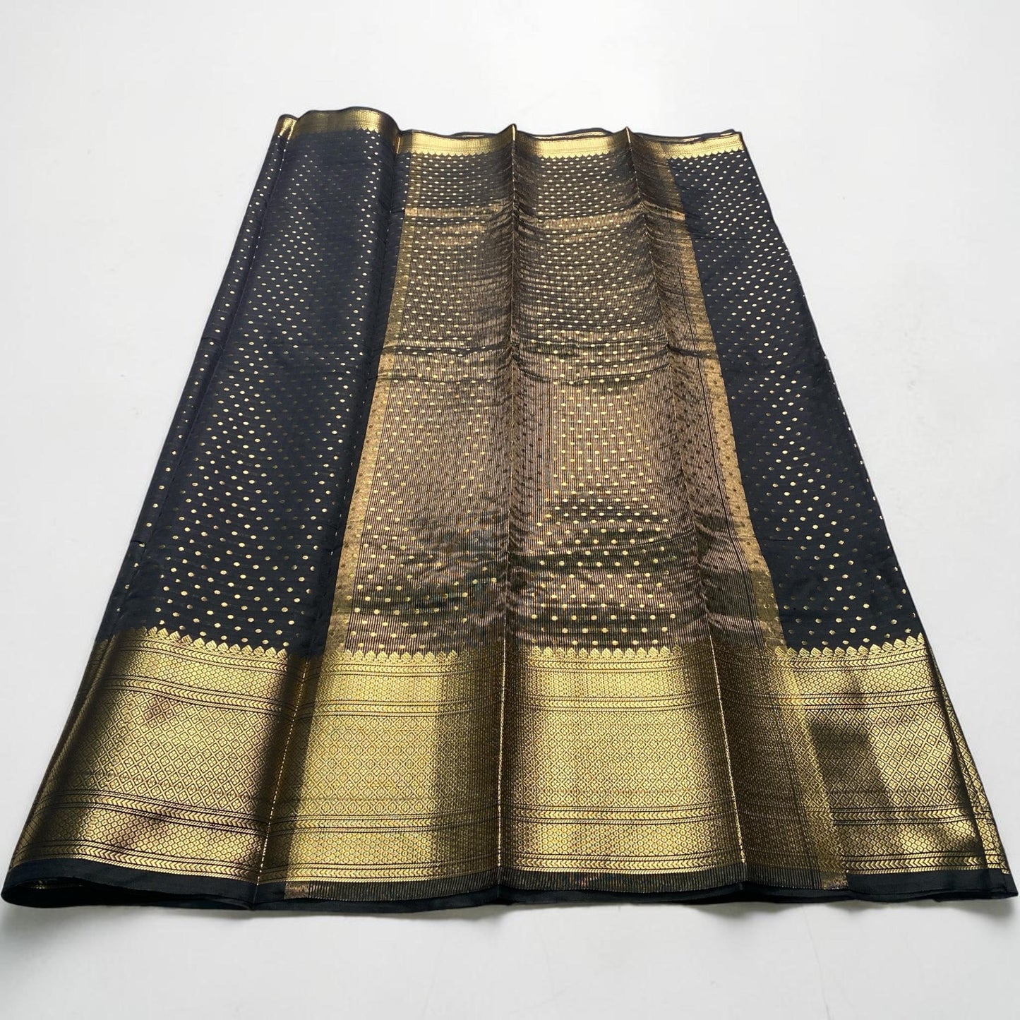 Riya Banarasi Butti Soft silk Saree Black