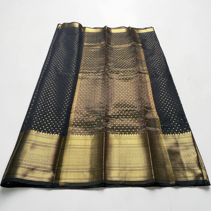 Riya Banarasi Butti Soft silk Saree Black