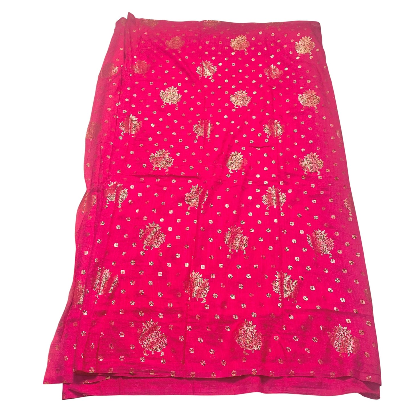 Vichithra Silk Saree with Floral Dot Pattern Pink
