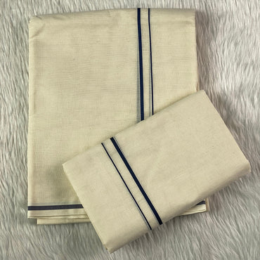 Puliyilakkara Set Mund Blue Kara