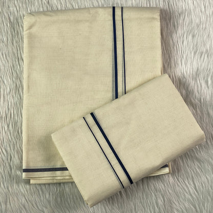 Puliyilakkara Set Mund Blue Kara