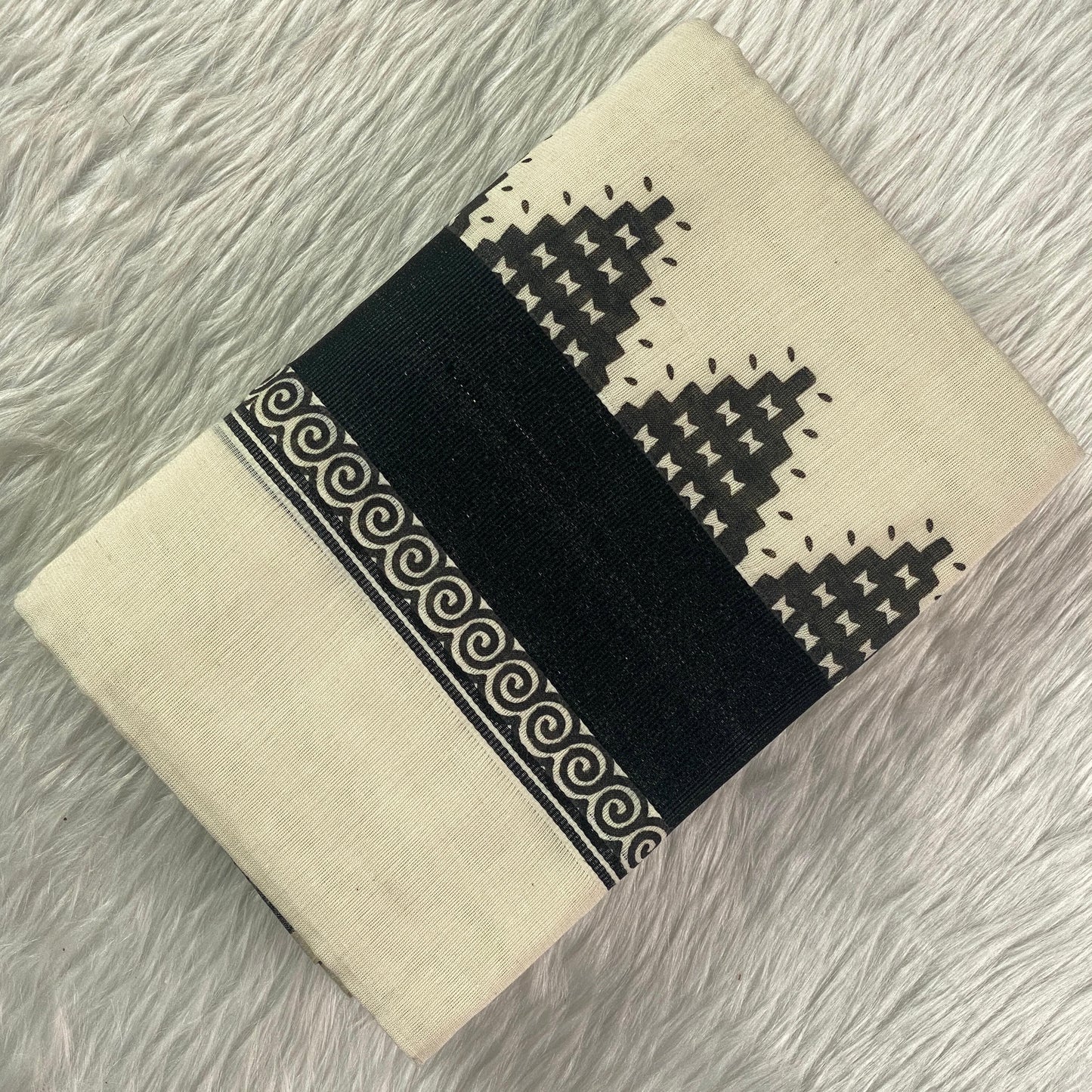 Set Mund with Black Vintage Temple Border