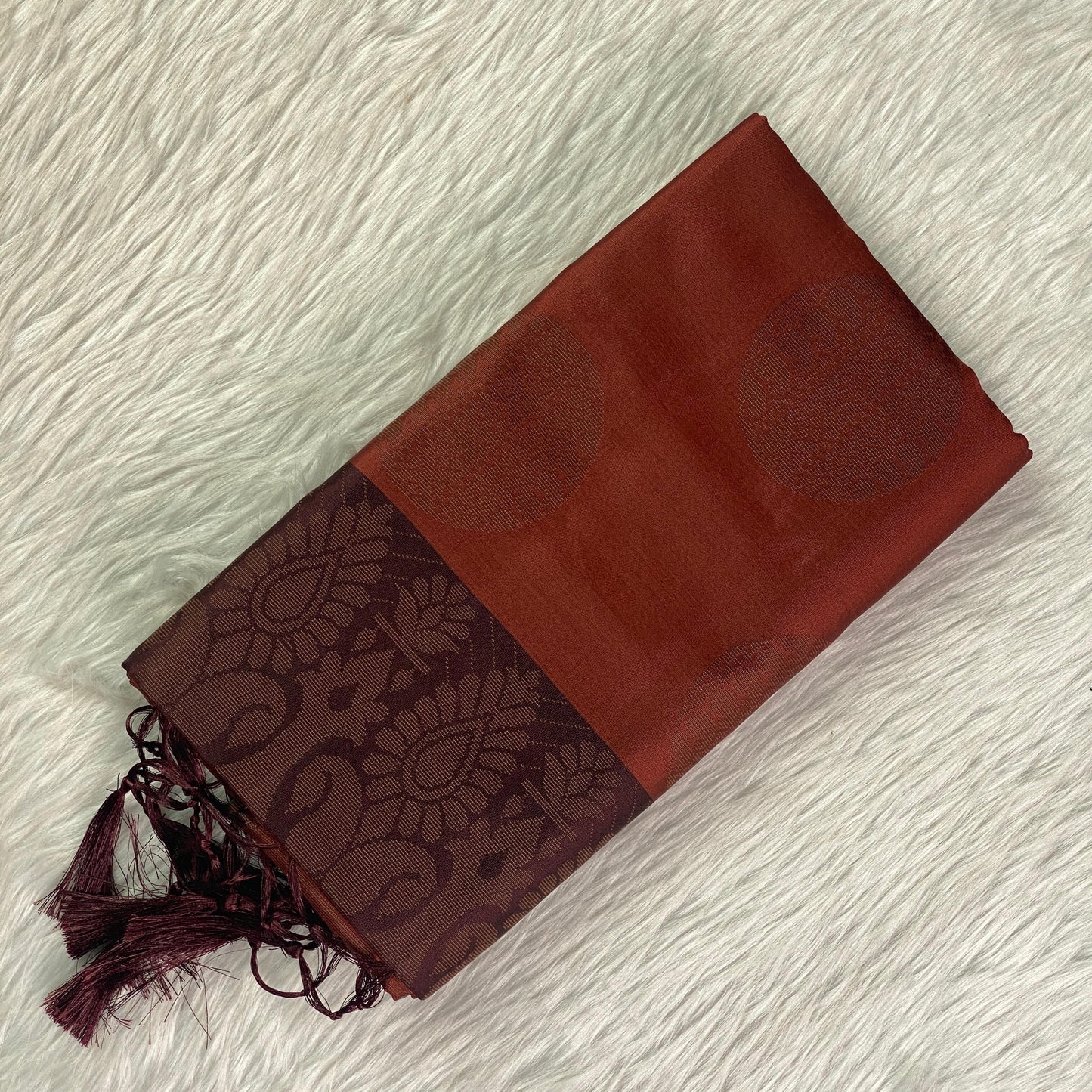 Theertha Soft Silk Saree Brown