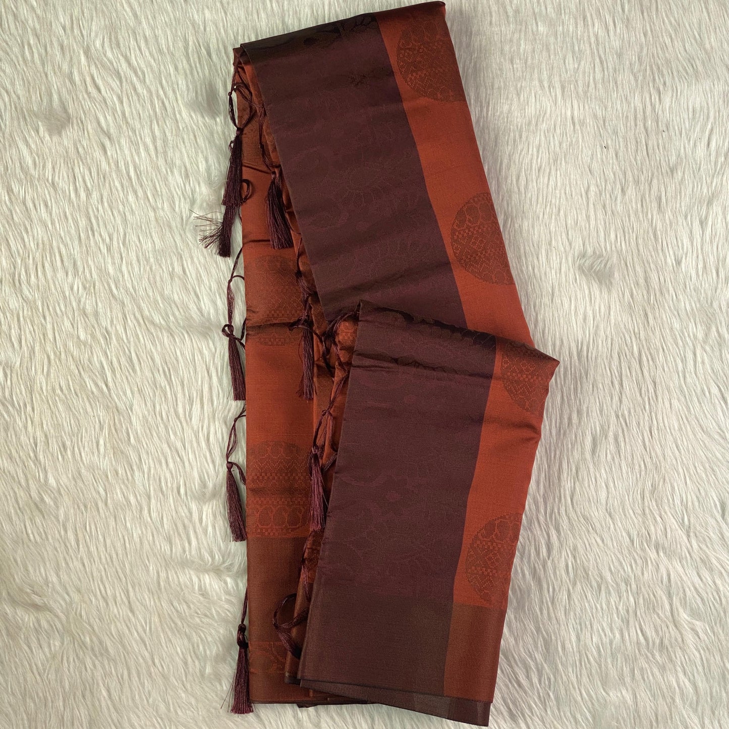 Theertha Soft Silk Saree Brown