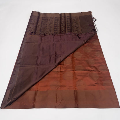 Theertha Soft Silk Saree Brown
