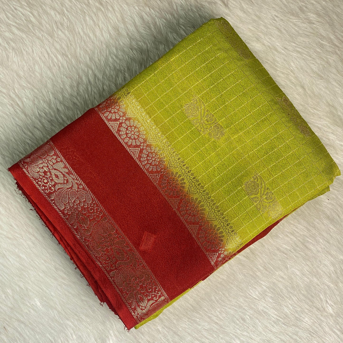 Ananya Georgette Banarasi Saree Green