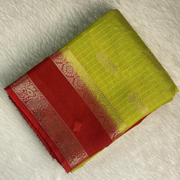 Ananya Georgette Banarasi Saree Green