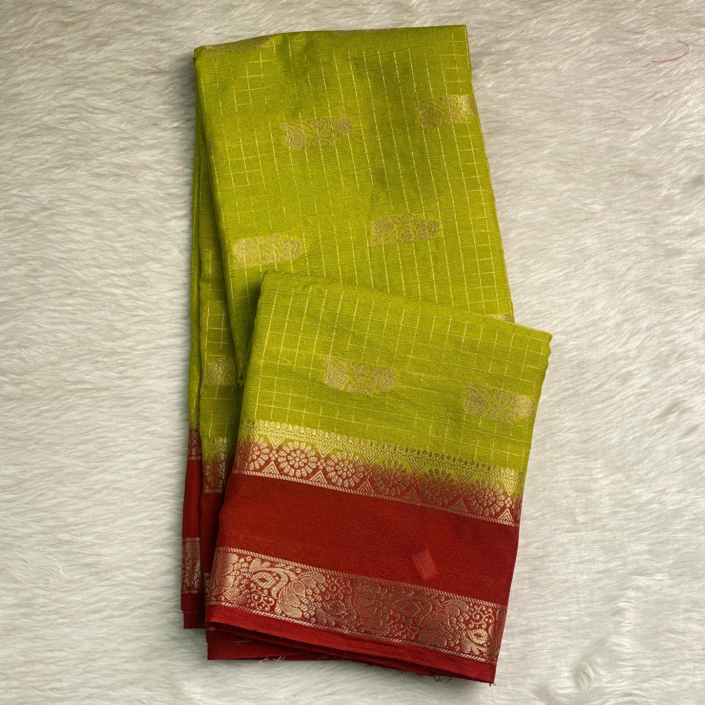 Ananya Georgette Banarasi Saree Green