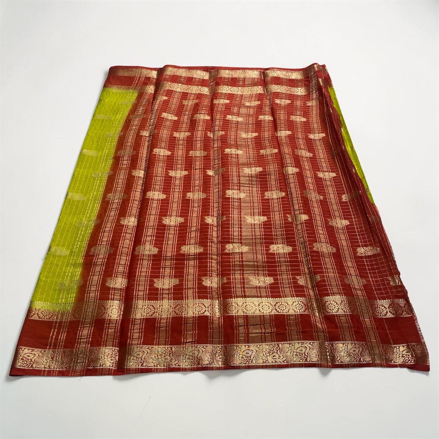 Ananya Georgette Banarasi Saree Green