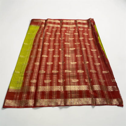 Ananya Georgette Banarasi Saree Green