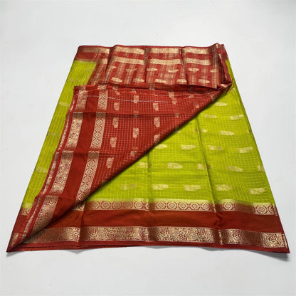 Ananya Georgette Banarasi Saree Green