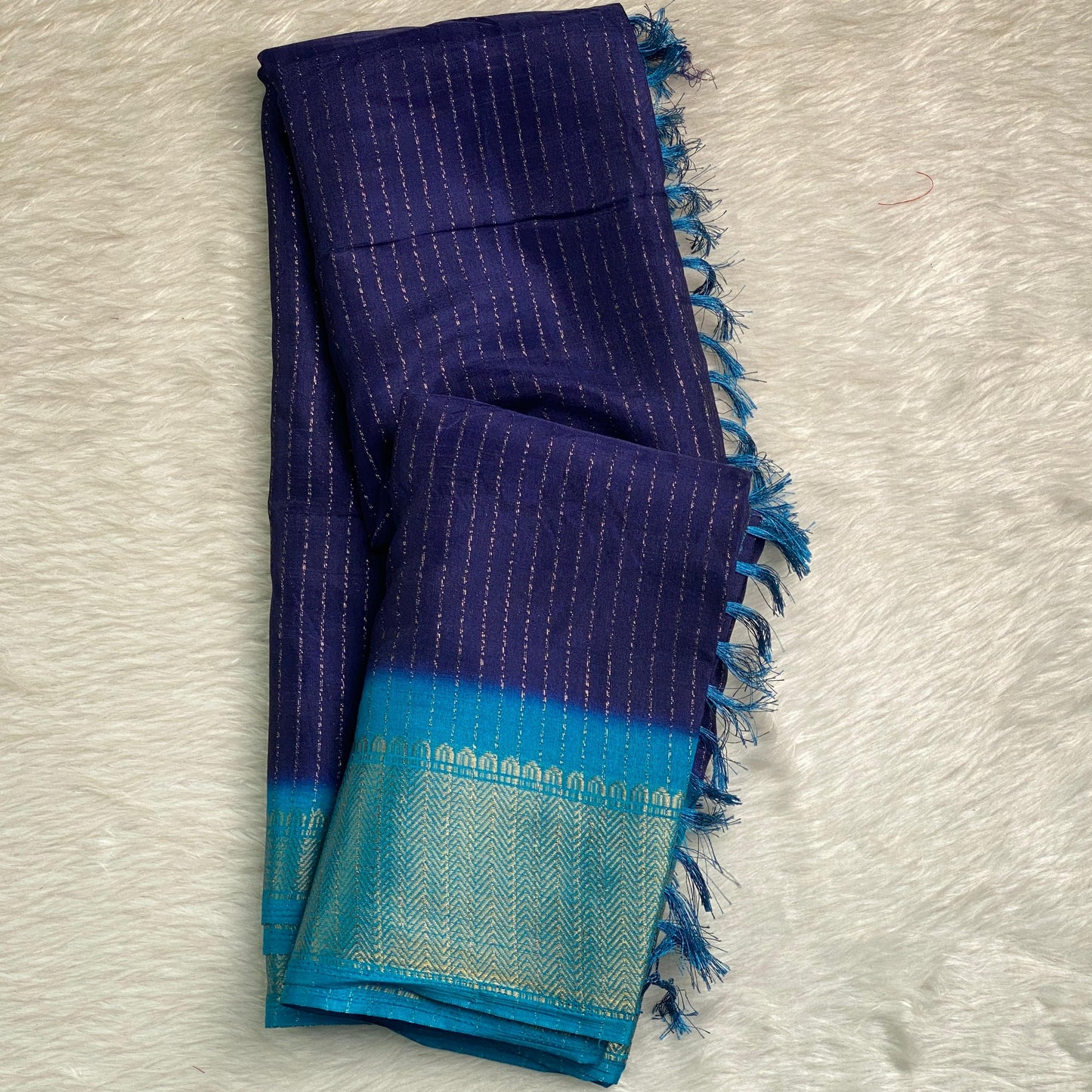 Nila Light weight Saree Blue