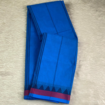 Nandana Cotton Saree Blue
