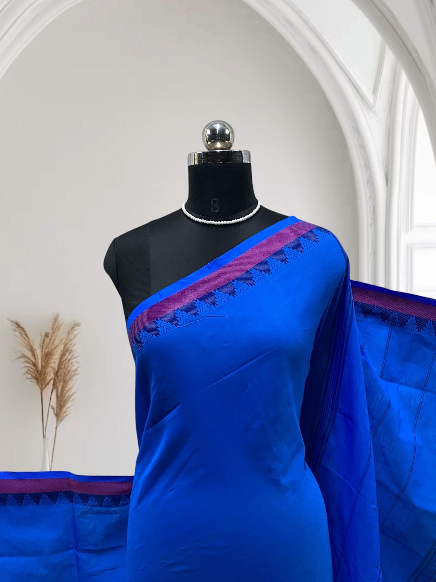 Nandana Cotton Saree Blue