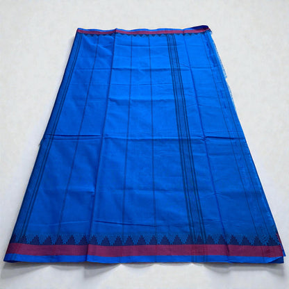 Nandana Cotton Saree Blue
