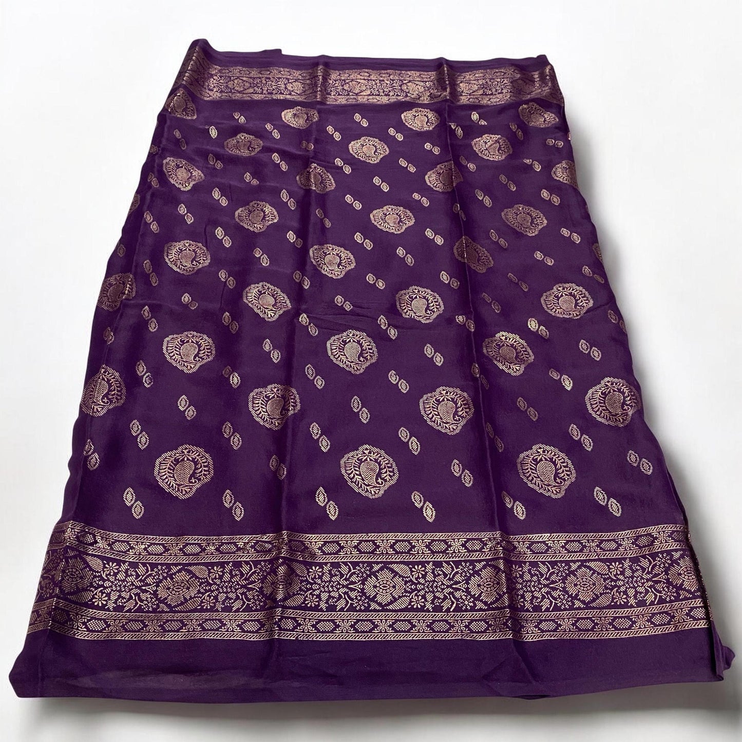 Kashmiri Silk Saree Purple (Dress Code)
