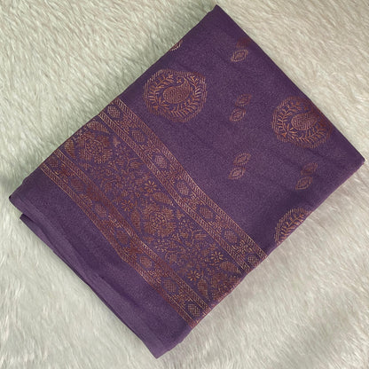 Kashmiri Silk Saree Lavender (Dress Code)