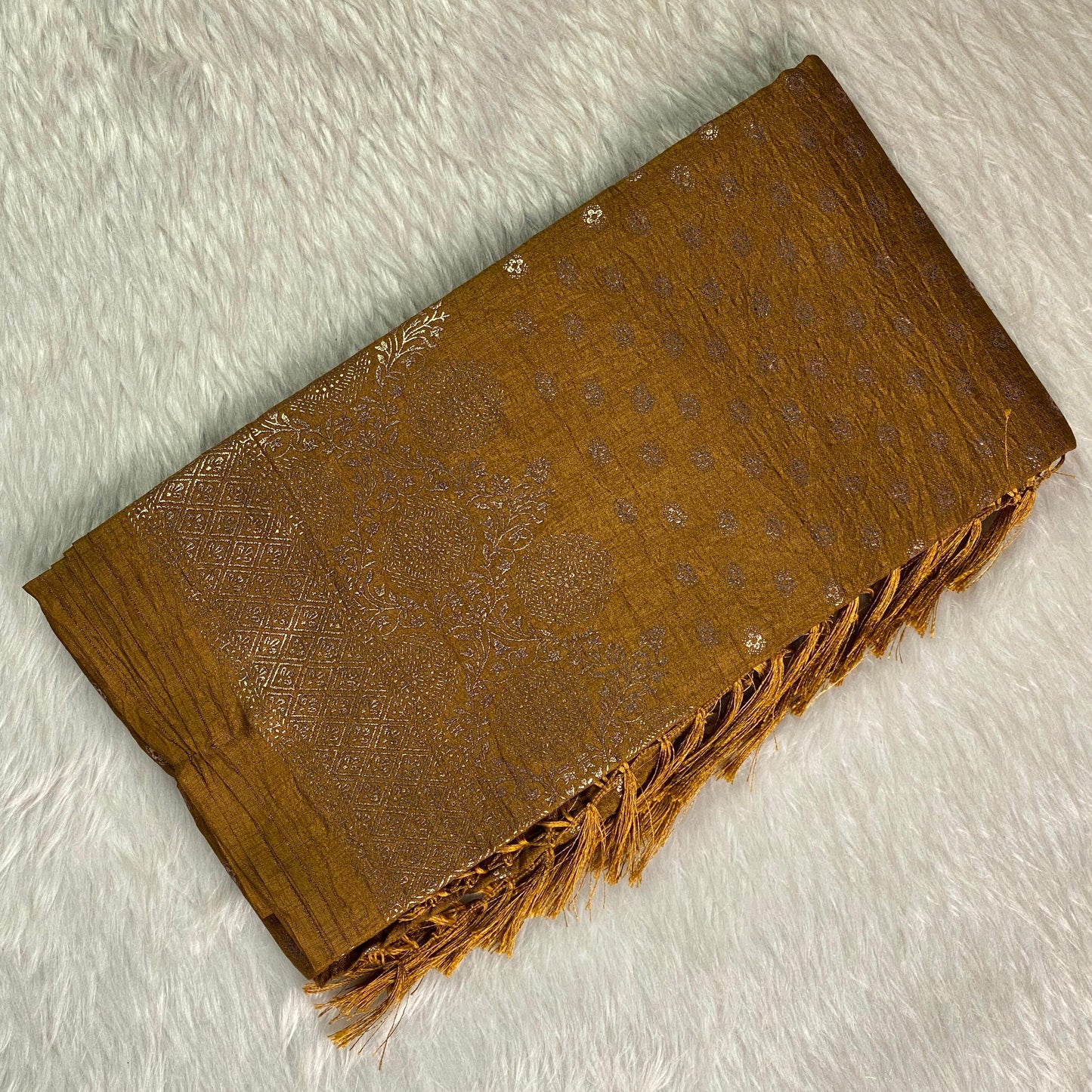 Kashmiri Silk Saree Mustard (Dress Code)