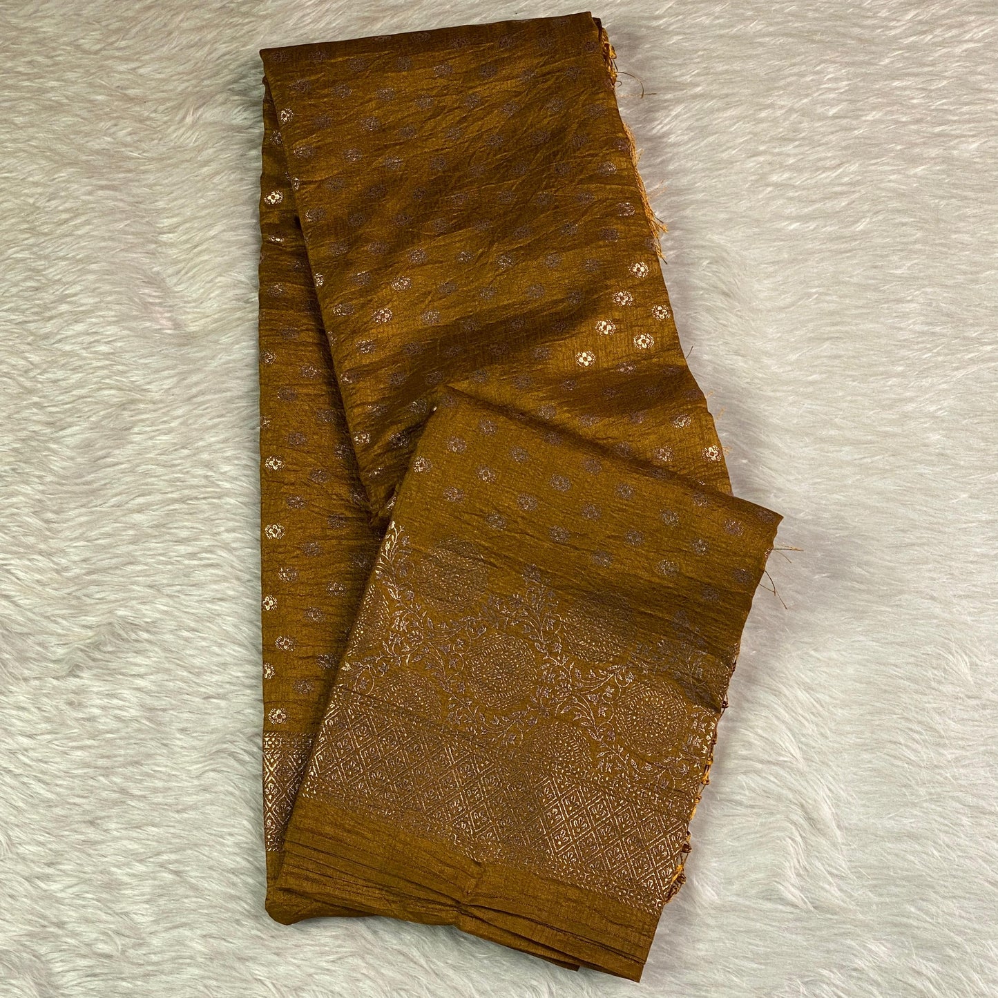 Kashmiri Silk Saree Mustard (Dress Code)