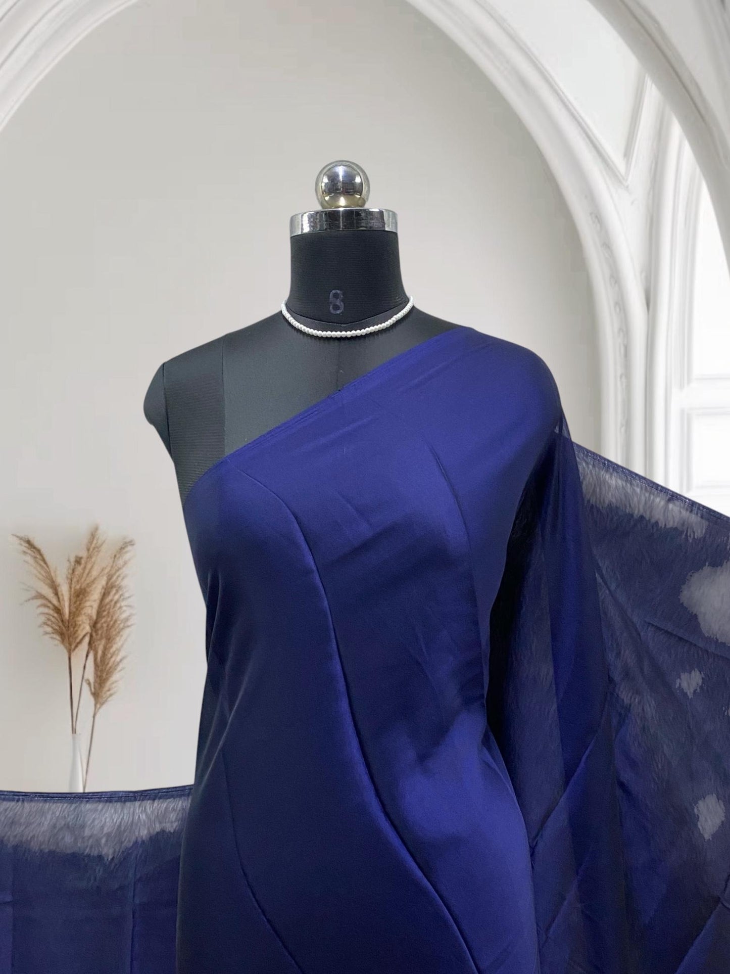 Chiffon Fancy Saree Blue