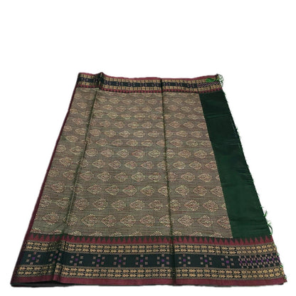Rajani Floral Butta Cotton Saree Maroon